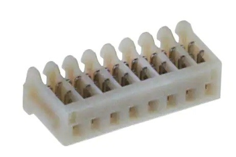 08SR-3S JST Wire To Board Connector SKT 8 POS 1mm IDT ST Top Entry Cable Mount Box