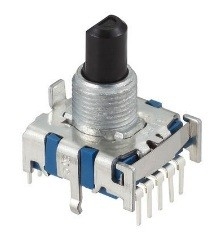 SRBV181004 ALPS SMD DIP Switch Rotary SP8T 8 Flatted Shaft PC Pins 0.3A 16VDC Bulk