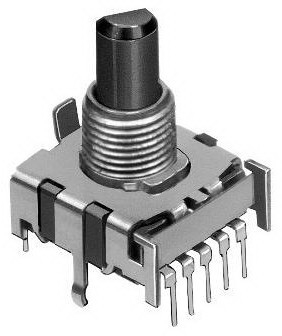 SRBV181004 ALPS SMD DIP Switch Rotary SP8T 8 Flatted Shaft PC Pins 0.3A 16VDC Bulk