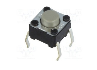 0.05A 24VDC  Omron Tactile Switch B3F-1022 NO SPST Flat Round Button PC Pins 1.47N