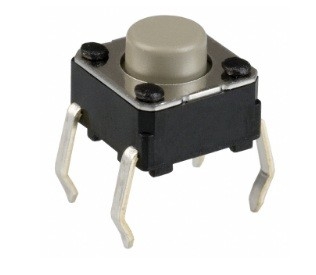 0.05A 24VDC  Omron Tactile Switch B3F-1022 NO SPST Flat Round Button PC Pins 1.47N