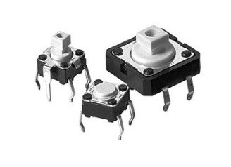 0.05A 24VDC  Omron Tactile Switch B3F-1022 NO SPST Flat Round Button PC Pins 1.47N