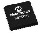 KSZ9031RNXIC MICROCHIP PHY 1-CH 10Mbps/100Mbps/1Gbps Automotive 48-Pin VQFN EP Tray